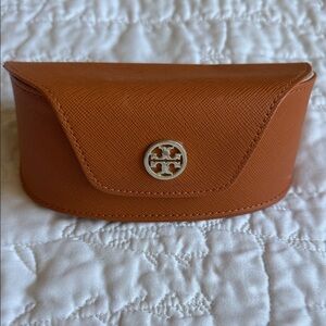 Tory Burch Orange Leather Cosmetic Case